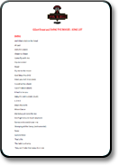 Swing The Boogie Song List