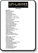 Un-Limited Duo Song List