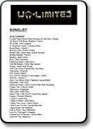 Un-Limited Song List