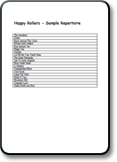 Rob Severini's Roving Musicians | 'Happy Rollers' Song List