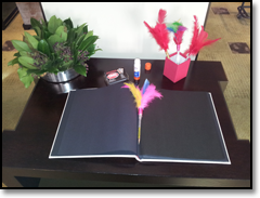 OMG Photo Booth - Bridal Photo Booth - Leather Bridal Guest Book